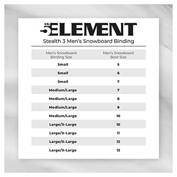 5th Element Stealth 3 Snowboard Bindings for Men