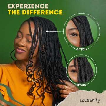 Locsanity Passion Fruit Alcohol-Free Conditioning and Styling Mousse, Rolling, Twisting, Locking Mousse- Dreadlocks, Locs, Sisterlocks, Loose Natural Hair, Braidlocs