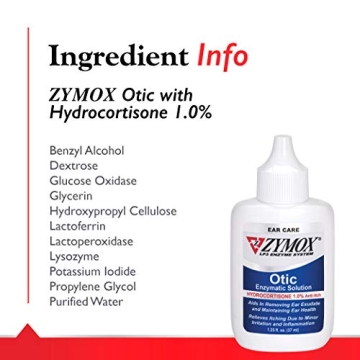 Zymox Otic Enzymatic Ear Solution for Dogs and Cats 1.25oz