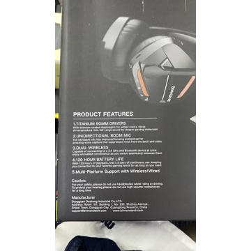 BINNUNE Wireless Gaming Headset for PS5 PC