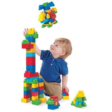 Mega Bloks First Builders Big Building Bag, 80-Piece (Classic)