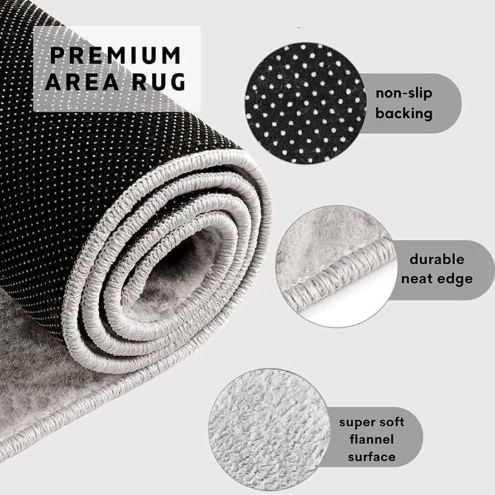 Dark Green Piano Keys Area Rugs - Modern Non-Slip Design