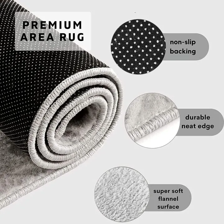 Dark Green Piano Keys Area Rugs - Modern Non-Slip Design