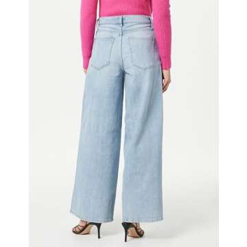 The Drop Women's Frida Relaxed Fit Jeans, Light Indigo, 32