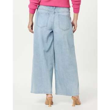 The Drop Women's Frida Relaxed Fit Jeans, Light Indigo, 32
