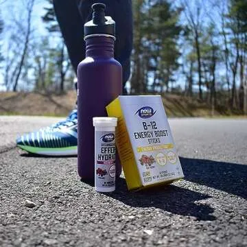 NOW Foods Sports Nutrition, Effervescent Effer-Hydrate, Electrolyte Supplement, Recovery*, Mixed Berry, 10 Tablets