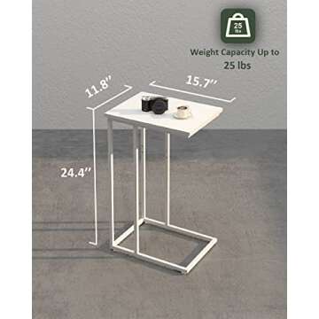 Stylish Innerjoin C Shaped End Table for Cozy Spaces