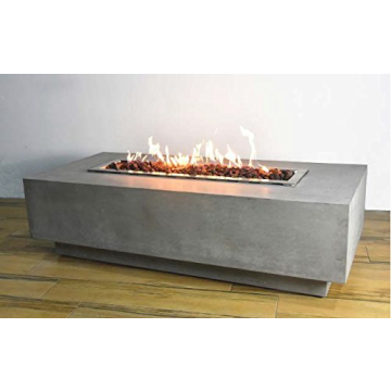 Elementi Granville Concrete Fire Table for Outdoor Warmth
