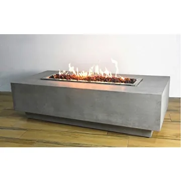 Elementi Granville Concrete Fire Table for Outdoor Warmth