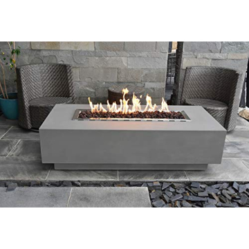 Elementi Granville Concrete Fire Table for Outdoor Warmth