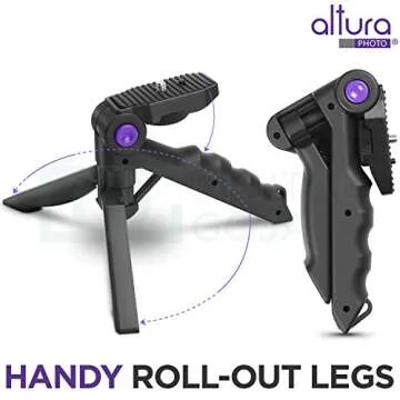 Altura Photo Tripod for DSLR & Mirrorless Cameras - Camera Stabilizer Holder for Canon, Nikon, Sony, Fujifilm, Olympus, Panasonic and More