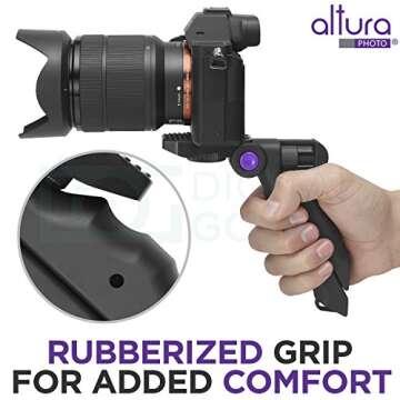 Altura Photo Tripod for DSLR & Mirrorless Cameras - Camera Stabilizer Holder for Canon, Nikon, Sony, Fujifilm, Olympus, Panasonic and More