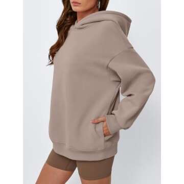 EFAN Women’s Cozy Oversized Fleece Hoodie for Fall Fashion