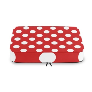 4 Set Polka Dot Packing Cubes for Organized Travel