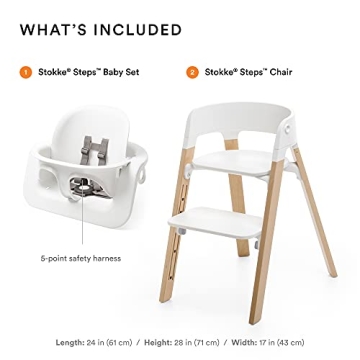 Stokke Steps High Chair Adjustable Ergonomic Design