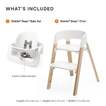 Stokke Steps High Chair Adjustable Ergonomic Design
