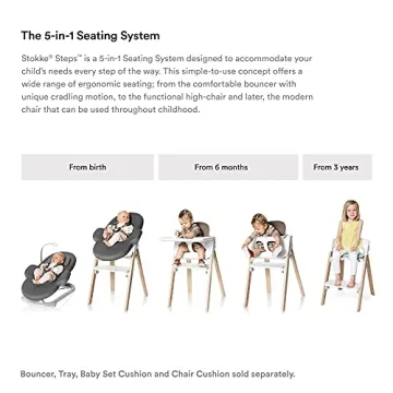Stokke Steps High Chair Adjustable Ergonomic Design