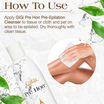 GiGi Pre Hon – Pre-Epilation for Hair Waxing, 8 oz