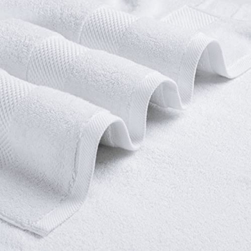 White Classic Luxury Bath Towels Set of 4 - Ultra Soft 700 GSM