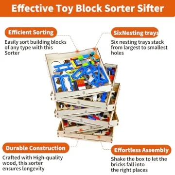 6 Tray Sorter Sifter Box for Lego - Organize and Enjoy