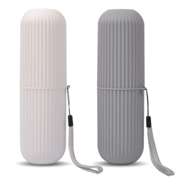 UCEC Travel Toothbrush Holder - Portable Dual Pack Cases