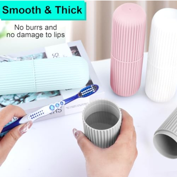 UCEC Travel Toothbrush Holder - Portable Dual Pack Cases