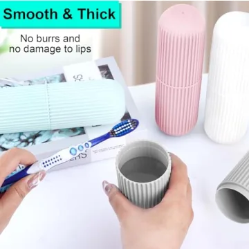 UCEC Travel Toothbrush Holder - Portable Dual Pack Cases