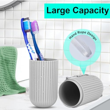 UCEC Travel Toothbrush Holder - Portable Dual Pack Cases