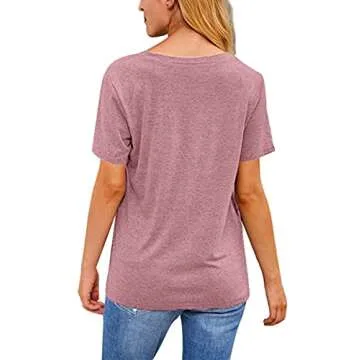 MOUSYA Womens I Run A Girl Gang T-Shirt Girl Mom Shirt Short Sleeve Letter Printed Round Neck Summer Casual Tee Tops Red