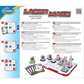 Think Fun Laser Maze (Class 1) Brain Game and STEM Toy for Boys and Girls Age 8 and Up – Award Winning and Mind Challenging Game for Kids (44001014)