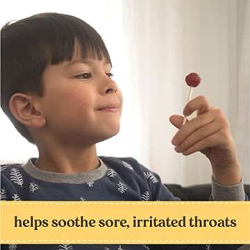 Burt's Bees Cherry Throat Pops for Kids Relief