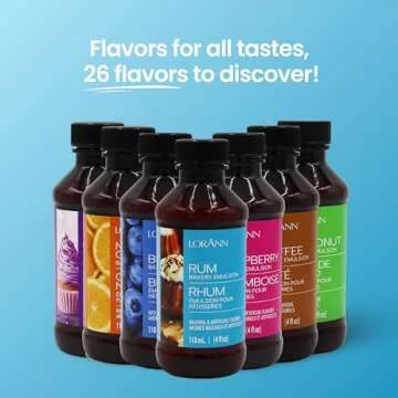 Lorann Oils Rum Bakery Emulsion: Realistic Rum Flavor, Ideal for Enhancing Boozy Notes in Baked Goods, Gluten-Free, Keto-Friendly, Rum Extract Alternative Essential for Your Kitchen