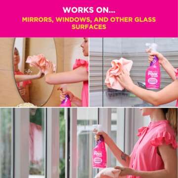 The Pink Stuff Stardrops Miracle Window and Glass Cleaner with Rose Vinegar Spray 750ml 20759
