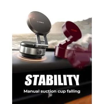 LISEN Vacuum Magnetic Phone Holder for iPhone 12-16