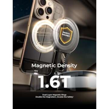 LISEN Vacuum Magnetic Phone Holder for iPhone 12-16