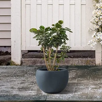 Kante 19.9" Outdoor/Indoor Concrete Planter for Stylish Spaces