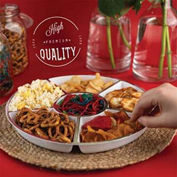 Plasticpro Round Serving Tray Set for Elegant Entertaining