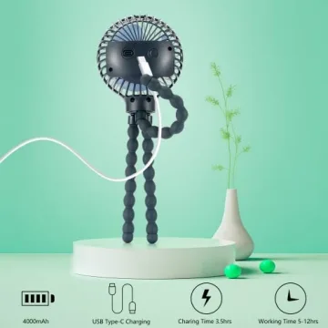 Snawowo Mini Portable Fan - Versatile Stroller & Personal Fan
