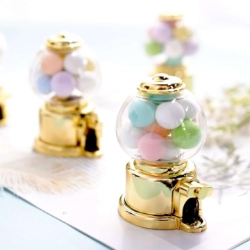 Gold Mini Favor Candy Dispenser - 6 Pack for All Events