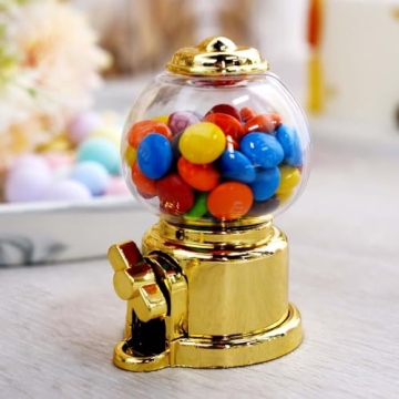 Gold Mini Favor Candy Dispenser - 6 Pack for All Events
