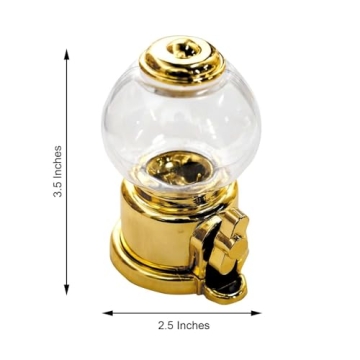 Gold Mini Favor Candy Dispenser - 6 Pack for All Events