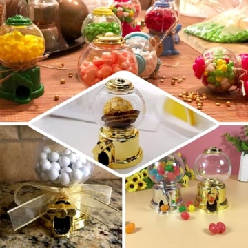 Gold Mini Favor Candy Dispenser - 6 Pack for All Events
