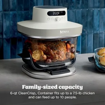 Ninja Crispi Pro 6-in-1 Glass Air Fryer for Healthy Cooking