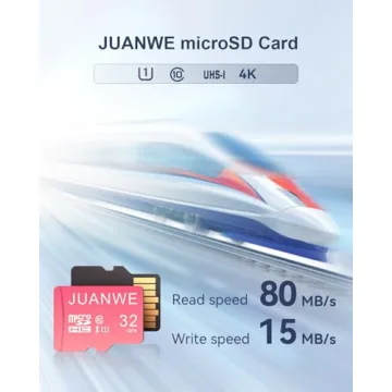 JUANWE Micro SD Card 32GB for Cameras and More