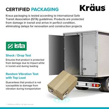 KRAUS Quarza 31-inch Black Onyx Granite Kitchen Sink