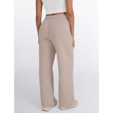 Trendy Queen Women's High Waisted Wide Leg Sweatpants
