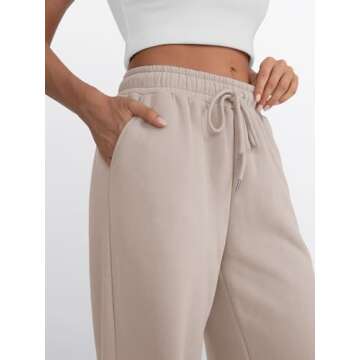 Trendy Queen Women's High Waisted Wide Leg Sweatpants