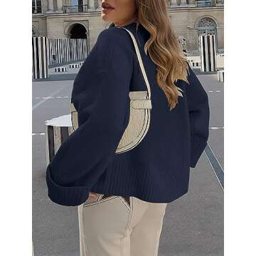 Fashionable LOGENE Women's Oversized Sweater for Winter