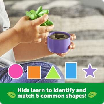 Learning Resources Shape & Color Garden - Toddler Toys, Eco Friendly Products for Kids, Easter Toys ...