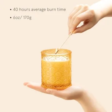 Luxury Pumpkin Chai Scented Soy Candle 40H Burn Time